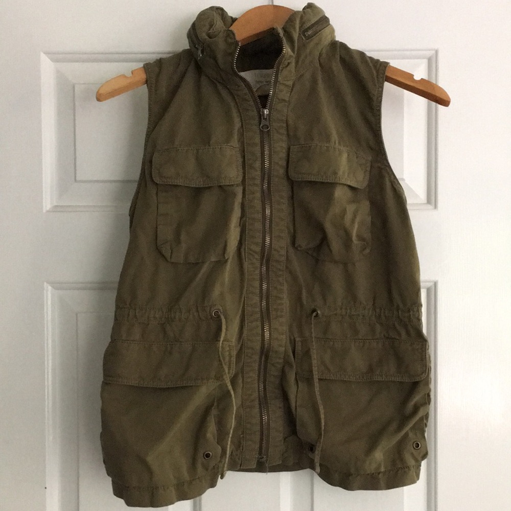J Crew classic twill chino vest